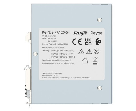 Ruijie {RG-NIS-PA120-54} Universal 54V 2.2A Input Voltage Power Supply