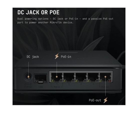 MikroTik {RouterBOARD E62iUGS-2axD5axT}, hAP ax S