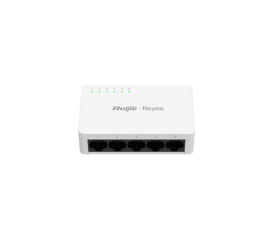Reyee {RG-ES05G-L} , 5-Port 10/100/1000 Mbps Unmanaged Non-PoE Switch
