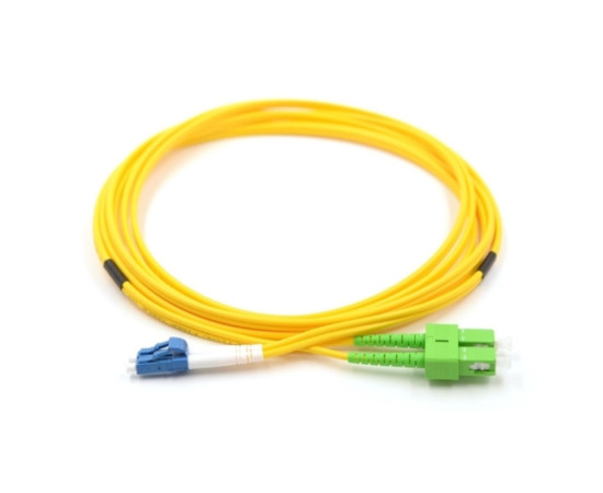 Fiber Patch Cord Singlemode {FB-PC-SM-LCUSCA-DX-1} LC/UPC - SC/APC, Duplex, LSZH, 1m