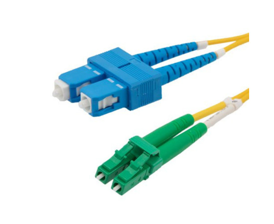 Fiber Patch Cord {FB-PC-SM-LCASCU-DX-5} Singlemode LC/APC - SC/UPC, Duplex, LSZH, 5m