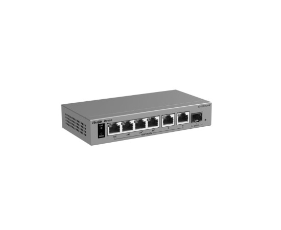 Reyee RG-ES207GS-HP, 6-Port Gigabit Smart Cloud-Managed PoE++ Switch 120W, 1 x SFP
