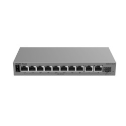 Reyee RG-ES211GS-LP, 11-Port Gigabit Smart Cloud-Managed PoE+ Switch 70W, 8x PoE+, 2x 1G Uplink, 1x SFP