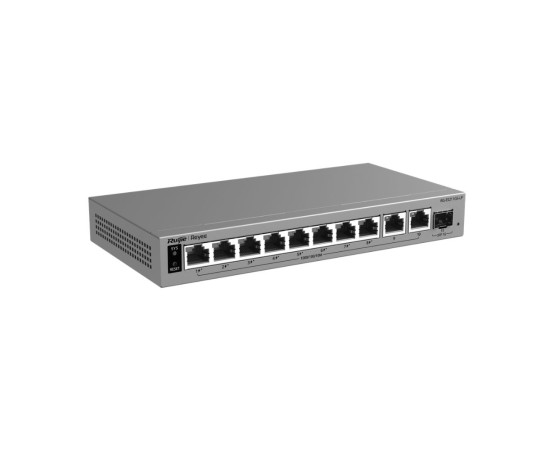 Reyee RG-ES211GS-LP, 11-Port Gigabit Smart Cloud-Managed PoE+ Switch 70W, 8x PoE+, 2x 1G Uplink, 1x SFP