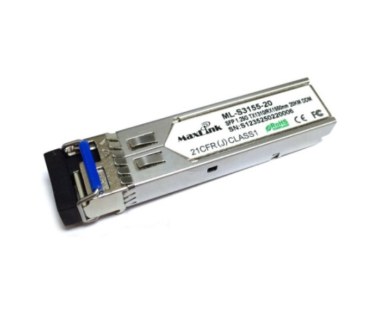 Optical Module 1.25G SFP, WDM(BiDi), Singlemode, 3km, 1x LC