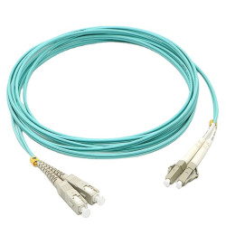 Fiber Patch Cord Multimode OM3 {FB-PC-MM-OM3-LCSC-DX-2} LC/UPC - SC/UPC, Duplex, LSZH, 2m