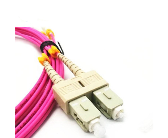 Fiber Patch Cord Multimode OM4 {FB-PC-MM-OM4-LCSC-DX-1} LC/UPC - SC/UPC, Duplex, LSZH, 1m