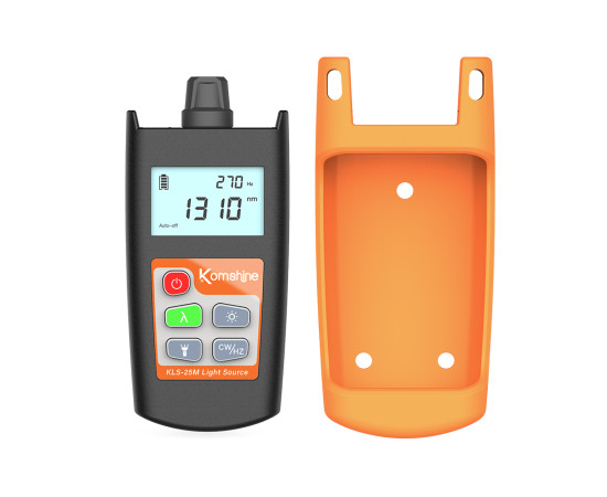 KOMSHINE Mini Size Optical Light Source {FB-TOOL-KM-KLS-25M-LC}, Singlemode, LC Connector