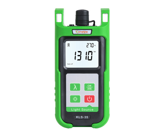 KOMSHINE Fiber Optic Light Source {FB-TOOL-KM-KLS-35-MS-LC}, Singlemode and Multimode, LC, 850nm 1300nm
