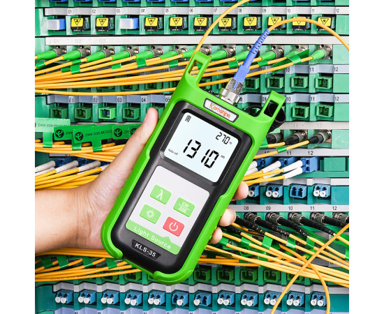 KOMSHINE Fiber Optic Light Source {FB-TOOL-KM-KLS-35-MS-LC}, Singlemode and Multimode, LC, 850nm 1300nm