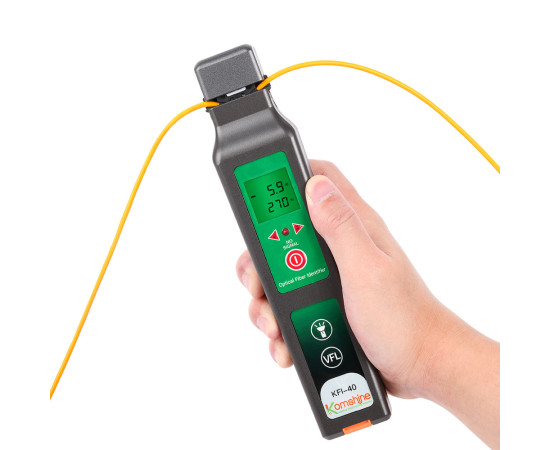 KOMSHINE Optical Fiber Identifier {FB-TOOL-KM-KFI-40}, Integrated VFL and LED