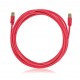 Keline Patch cable STP, Category 6A Red, LSOH - 1m Keline Patch cable STP, Category 6A Red, LSOH - 1m