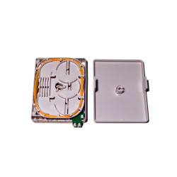 Fiber Termination Box {FB-TER-2-LCA-PIG2} with 1x LC/APC Duplex adapter and 1x Pigtail 2m