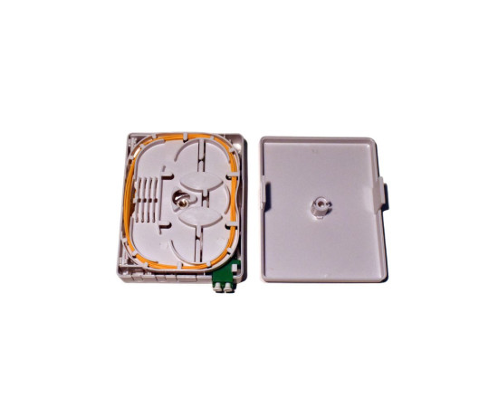 Fiber Termination Box {FB-TER-2-LCA-PIG2} with 1x LC/APC Duplex adapter and 1x Pigtail 2m