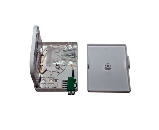 Fiber Termination Box {FB-TER-2-LCA-PIG2} with 1x LC/APC Duplex adapter and 1x Pigtail 2m