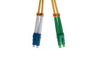 Fiber Patch Cord Singlemode LC/APC - LC/UPC, Duplex, LSZH, 10m