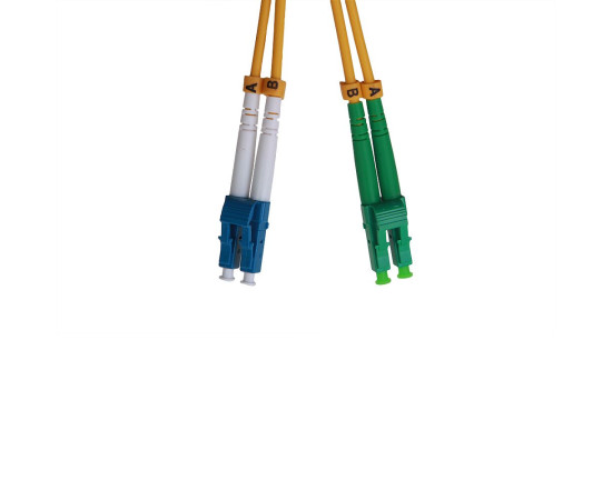 Fiber Patch Cord Singlemode LC/APC - LC/UPC, Duplex, LSZH, 10m