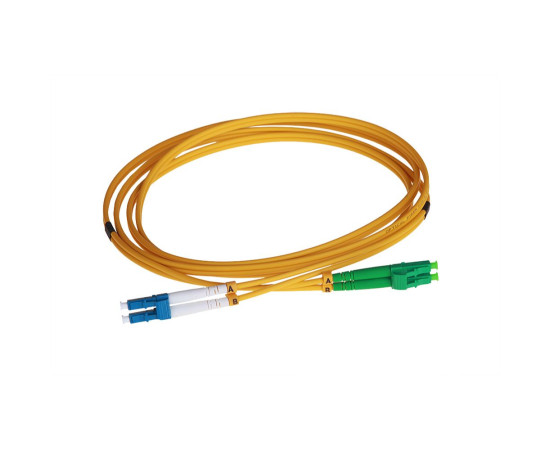 Fiber Patch Cord Singlemode LC/APC - LC/UPC, Duplex, LSZH, 10m