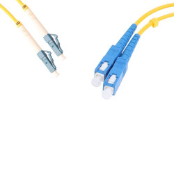 Fiber Patch Cord Singlemode {FB-PC-SM-SCULCU-DX-1} SC/UPC - LC/UPC Duplex, LSZH, 1m