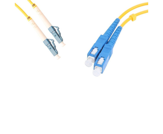 Fiber Patch Cord Singlemode {FB-PC-SM-SCULCU-DX-1} SC/UPC - LC/UPC Duplex, LSZH, 1m