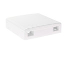 Fiber Termination Box for 2xAdapters {FB-TER-2-UK} 86mm x 86mm