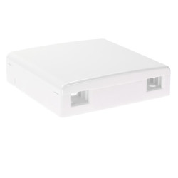 Fiber Termination Box for 2xAdapters {FB-TER-2-UK} 86mm x 86mm