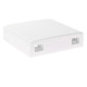 Fiber Termination Box for 2xAdapters {FB-TER-2-UK} 86mm x 86mm