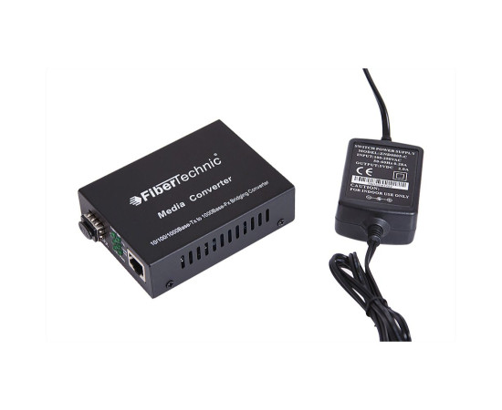 FiberTechnic {FCM-3100-F} Media Converter 1x SFP, 1x RJ45