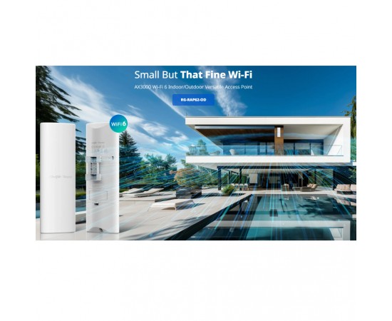 Reyee  AX3000 Wi-Fi 6 Indoor/Outdoor Versatile Access Point (RG-RAP62-OD)