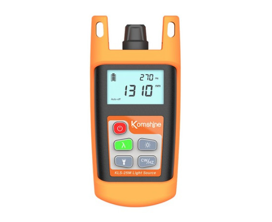 KOMSHINE FTTH Toolbox {FB-TOOL-KM-KFH-63D} with KLS25 light Source and KPM25 Power Meter