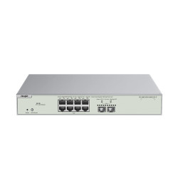 Reyee {RG-NBS3300-8MG2XS-P} , 8-Port Muti-Gigabit Layer 2 Managed Switch with 8 x PoE+ Ports, and 2 x SFP+ Uplink Ports