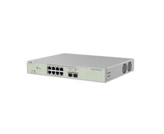 Reyee {RG-NBS3300-8MG2XS-P} , 8-Port Muti-Gigabit Layer 2 Managed Switch with 8 x PoE+ Ports, and 2 x SFP+ Uplink Ports Reyee {RG-NBS3300-8MG2XS-P} , 8-Port Muti-Gigabit Layer 2 Managed Switch with 8 x PoE+ Ports, and 2 x SFP+ Uplink Ports