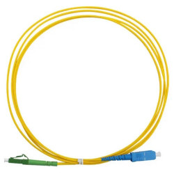 Fiber Patch Cord Singlemode LC/APC - SC/UPC, Simplex, 1m