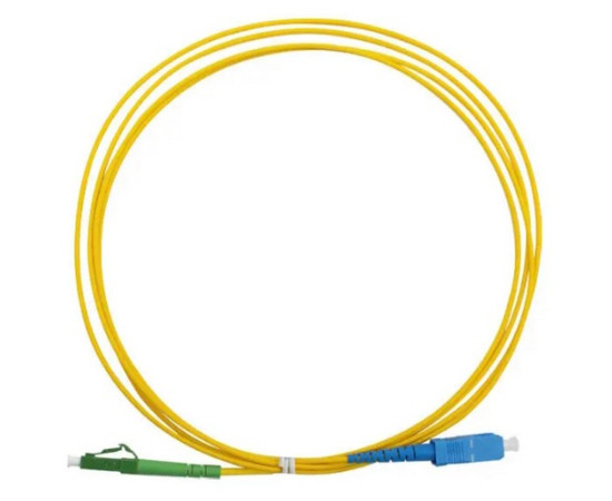 Fiber Patch Cord Singlemode LC/APC - SC/UPC, Simplex, 1m