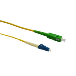 Fiber Patch Cord Singlemode SC/APC - LC/UPC, Simplex, 1m