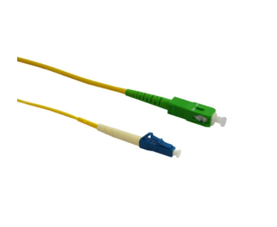 Fiber Patch Cord Singlemode SC/APC - LC/UPC, Simplex, 1m